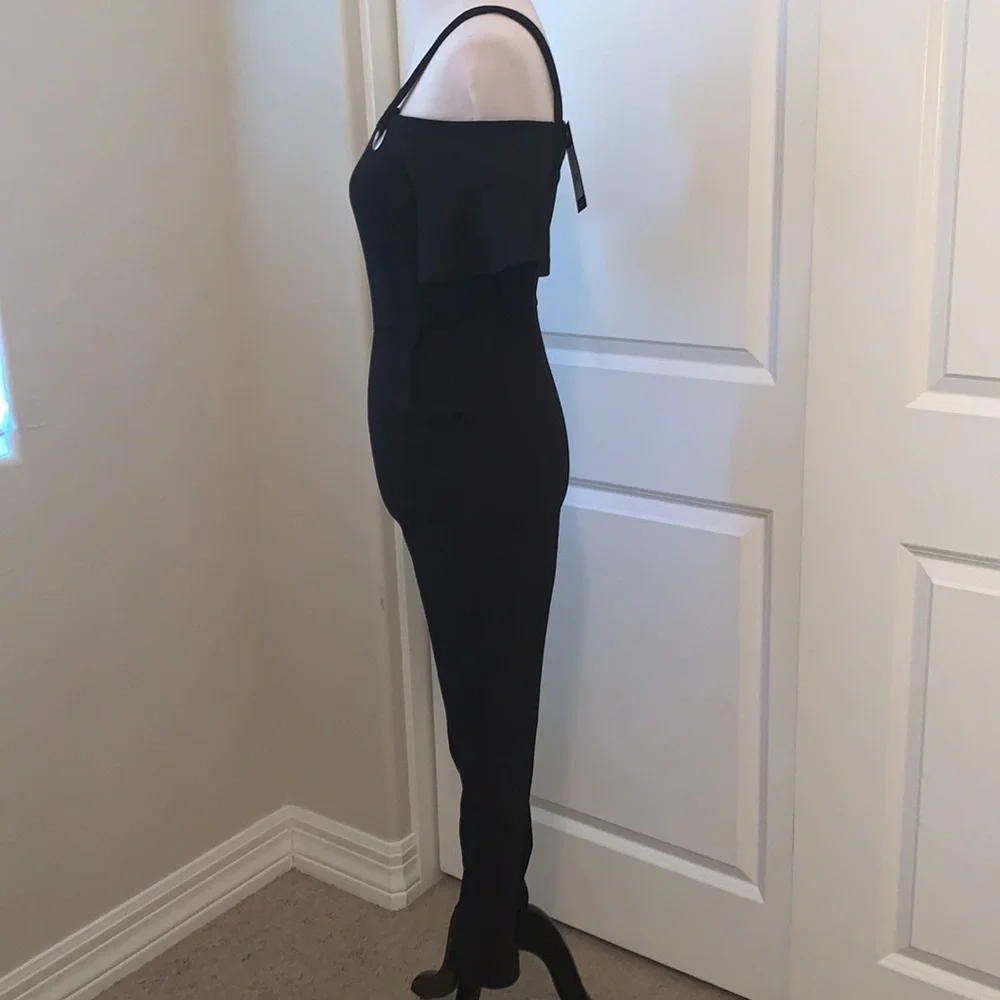 NEW LOOK PETITE BRAND NEW WITH TAGS SIZE 0 GORGEOUS JET BLACK JUMPSUIT - Picture 6 of 13